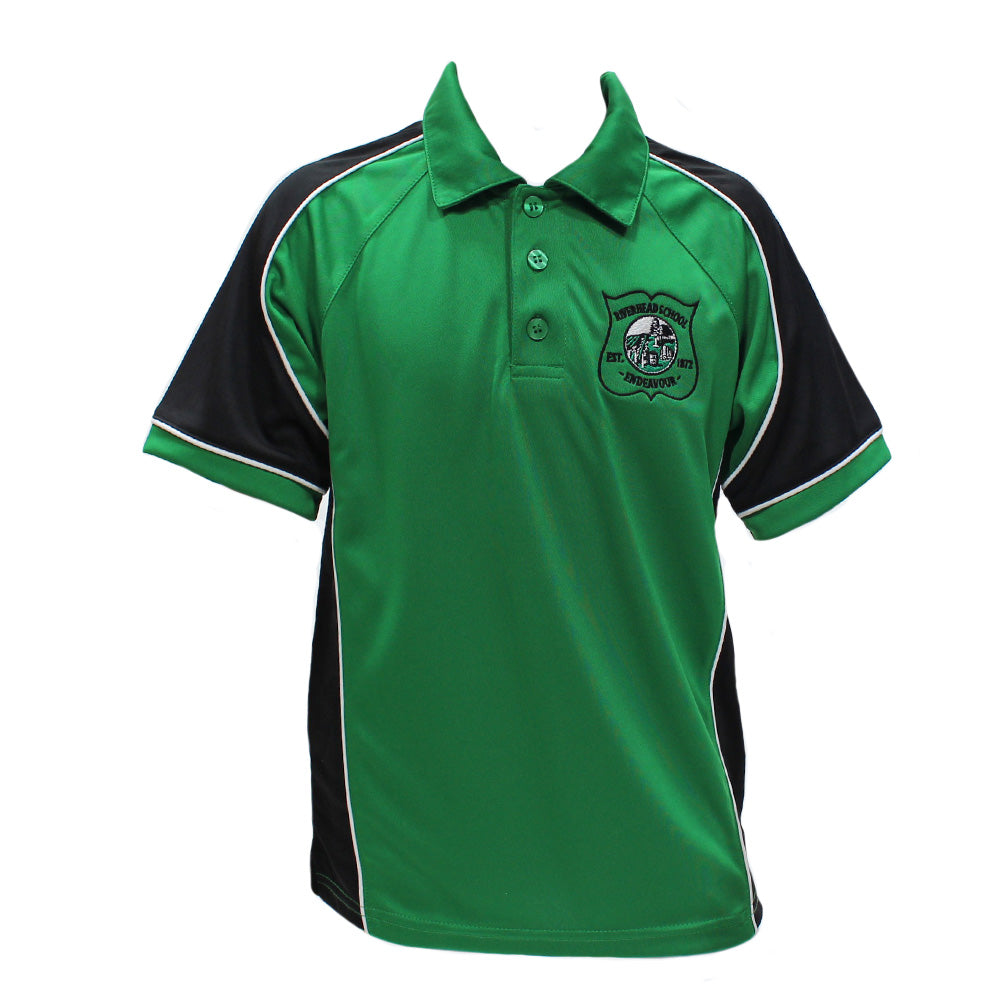 Black uniform polo clearance shirt